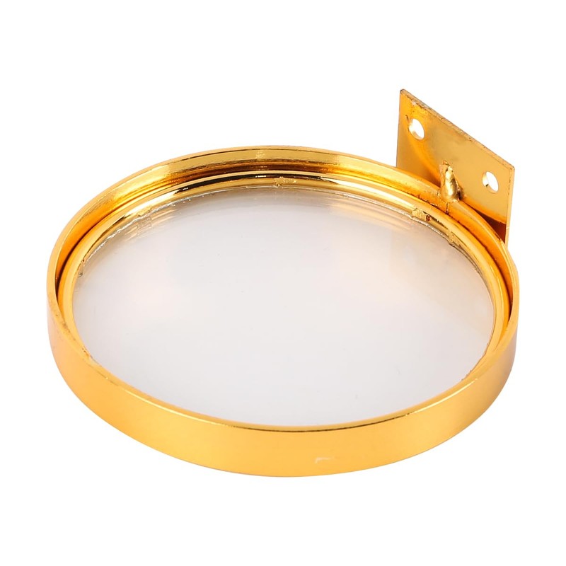 Laroal Small Floating Shelf With Gold Frame Wall Mounted Round