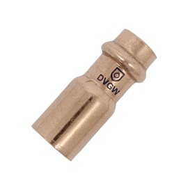 Reducer b press 15 x 12 mm copper - press connection copper fittings press fitting transition sleeve copper sleeves