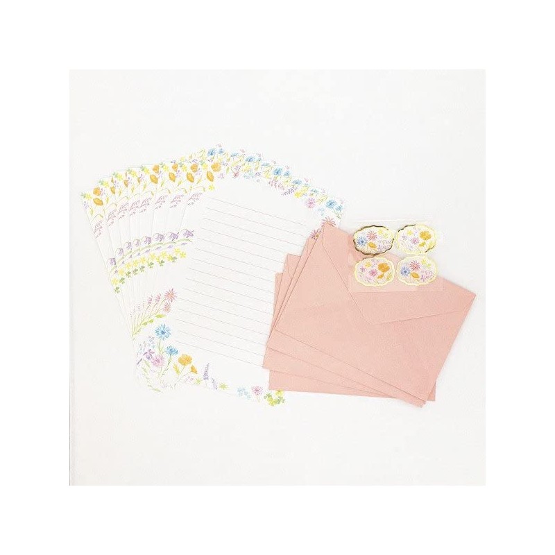NB Letter Set A5 Fleurir Bloomy 1400101 (19) 8 Posts,