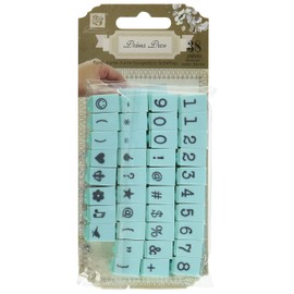 Prima Marketing Prima Press Alphabet Stamp Set, 0.25-Inch, Characters No.4