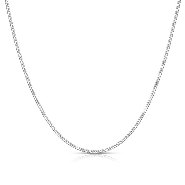 Gacimy S925 Cuban Link Chain for Women, 2.0mm Thin Sterling