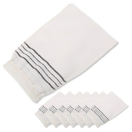 TJQ Towel Gloves, Korean Mittens, Rayon, Durable, Thick, Beautiful, Skin-friendly (Set of 8)