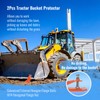 Doppy 2Pcs Tractor Bucket Edge Protector, 3/8'' Thick Snow Skid