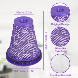 Fixbetter Vormotor Filter f??r Dyson Big Ball CY18 CY22 CY23 CY24 CY25 CY26 CY27 CY28 DY75 DY77 DY78 CY18 DC77 DC78 Zylinder Staubsauger Ersatz Nr. 967371-01 (2PCS)