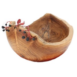 Windalf Namia Rustic Teak Bowl Diameter 20 cm Natural Fruit Bowl Handmade from Root Wood