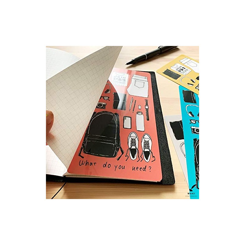 Wake Stationery Original Traveler's Notebook, For Regular Sizes, Travel Belongings