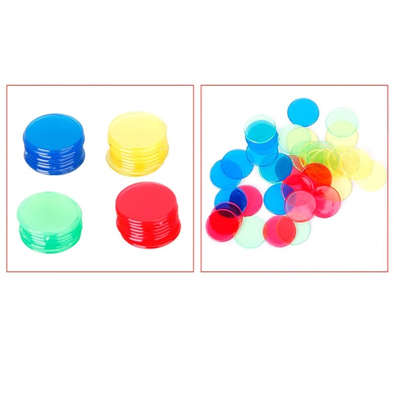 WINOMO 400 x Plastic Bingo Chip Markers - 4 Colours