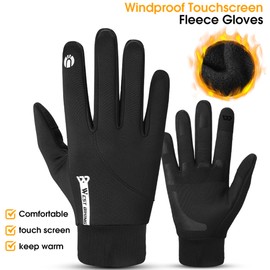 Waterproof Windproof Bike Gloves Winter Warm Touching Screen Cycle Gloves Thermal Outdoor Sport Ski Road Bicycle Gloves