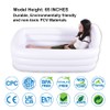 HIWENA Inflatable Portable Bathtub, White Durable Soaking Bath Tub with