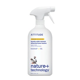 ATTITUDE Laundry Stain Remover, Plant and Mineral-Based Ingredients, Vegan and Cruelty-free Household Products, Citrus Zest, 27.1 Fl Oz