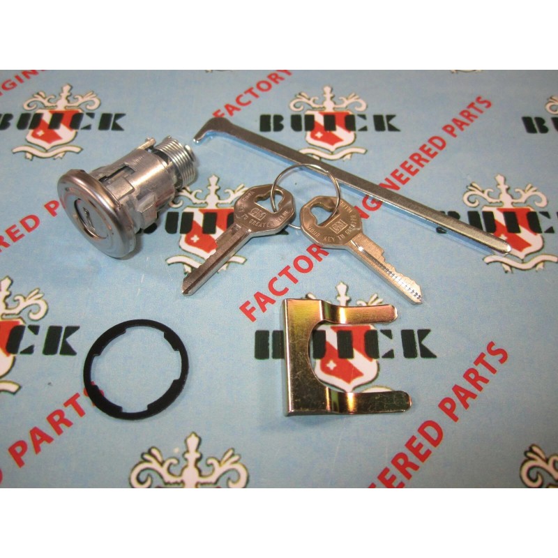 Buick 1955-1958 cerradura de maletero con 2 llaves GM auténticas