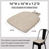 baibu Super Soft Metal Dining Chair Pads Set of 2,