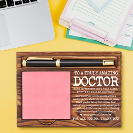 Appreciation Gifts for Doctor, Doctor Retirement Gifts for Women, Doctor Graduation Gifts, Best Doctor Office Desk Decor Gifts Self-Stick Note Pad Holders YB410
