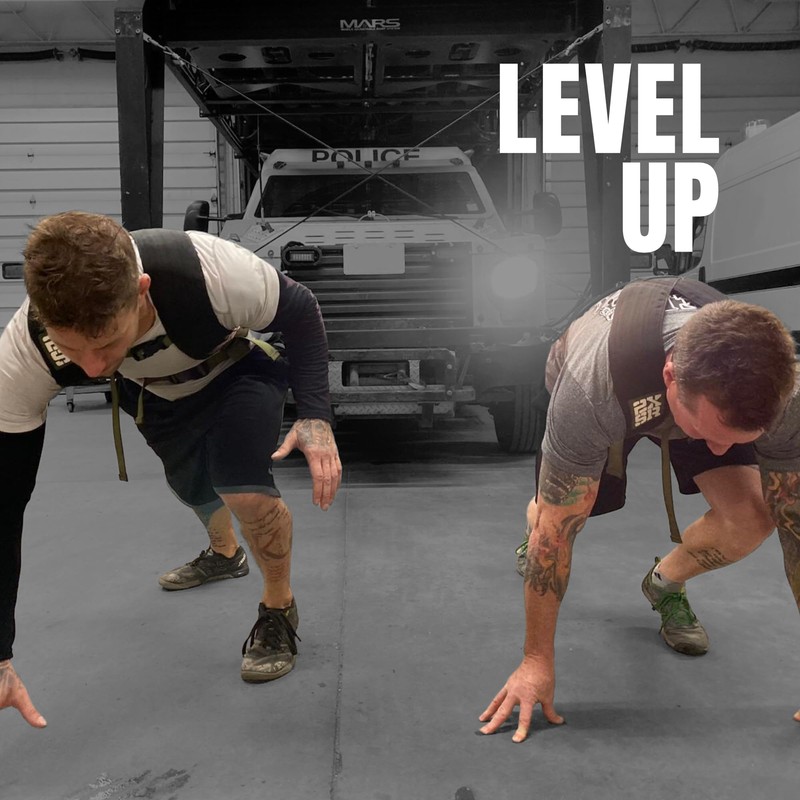 2XSR Pull Sled Harness with Drag Strap for Fitness Strength