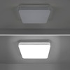 VIPMOON 9 Inch Led Ceiling Light, 36W 3240lm Square Silver