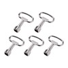 eMagTech 5pcs Electrical Cabinet Key Zinc Alloy Square Socket Utility