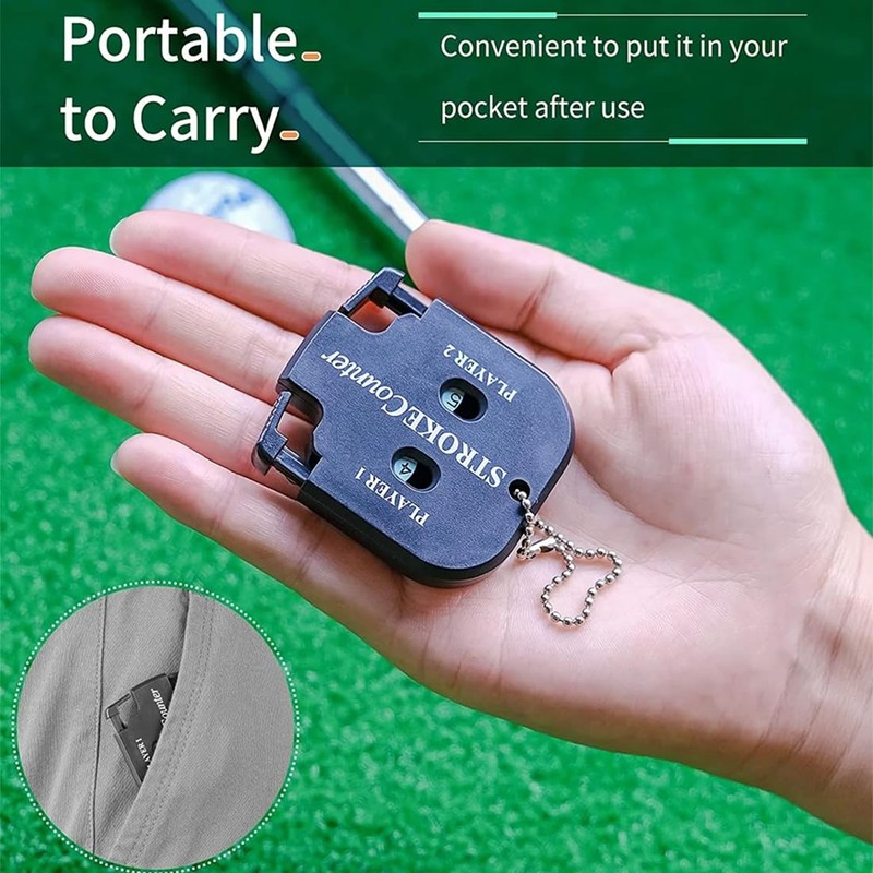 EYVRPAU Set of 2 golf counters, golf score counter, stroke