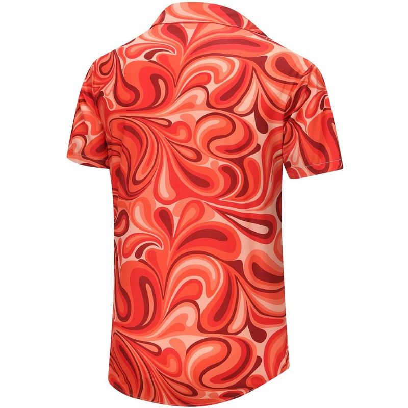 KYKU Mens Button Down Hawaiian Shirts Summer Accessories, Abstract Pattern,