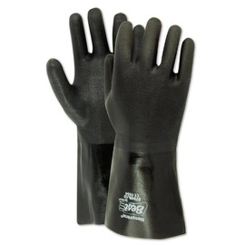 MAGID 2384R SHOWA Finish Neoprene Gloves, Large, Black , Large (Pack of 12)