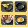 Egg Ring 4 Pack Two Sizes 3" 4" Anti-Scald Non