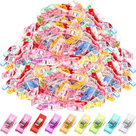 Beeveer 600 Pcs Sewing Clips Quilting Clips Multipurpose Sewing Clips Plastic Clips for Sewing Assorted Colors Sewing Clips for Fabric Mini Clips for Sewing Plastic Clips for Crafts