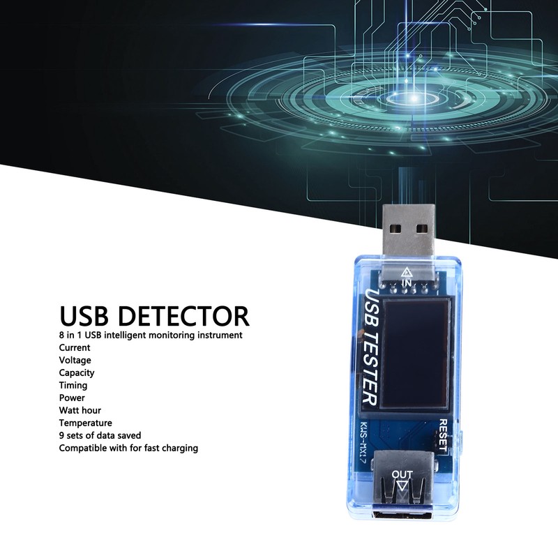 4‑30V 0‑5A USB Detector High Accuracy USB Voltage Current Capacity