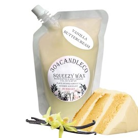 304CandleCo Large Squeeze Soy Wax Melt - 50 SCENTS! - Highly Fragrant & Hand-Crafted - Easy Mix & Match - American Made - Perfect for Wax Warmers (3oz, Vanilla Butter Cream)
