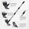 Multi-Use Garden Hoe Rake for Soil Loosening – Carbon Steel
