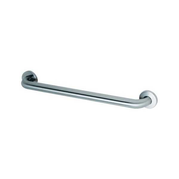 Bobrick 5806x42 304 Stainless Steel Straight Grab Bar with Concealed Mounting and Snap Flange, Satin Finish, 1-1/4" Diameter x 42" Length