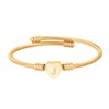 Clepsidra® Pulseras de mujer plateadas o rosadas personalizadas con inicial.