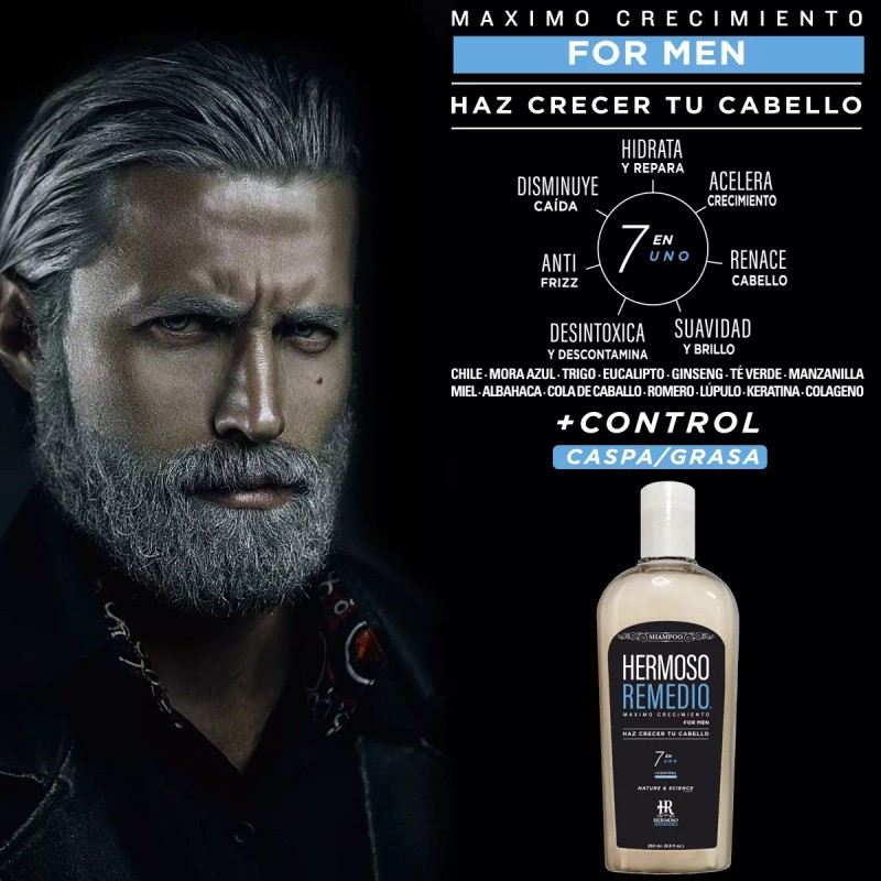 HR Hermoso Remedio Duo Shampoo Anticaida Crecimiento Reparador Cabello 7