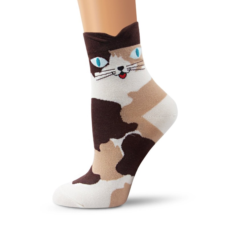 Ambielly - Calcetines de algodón para mujer con diseño de