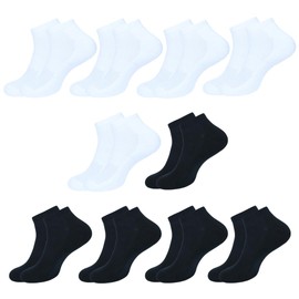 BALENZIA Womens Fishnet Socks |Pack of 10| No Show Mesh Lace Sock| Breathable Cotton | Solid Colors | Casual Wear