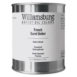 Williamsburg Handmade Oil Paint - French Burnt Umber, 16 oz can