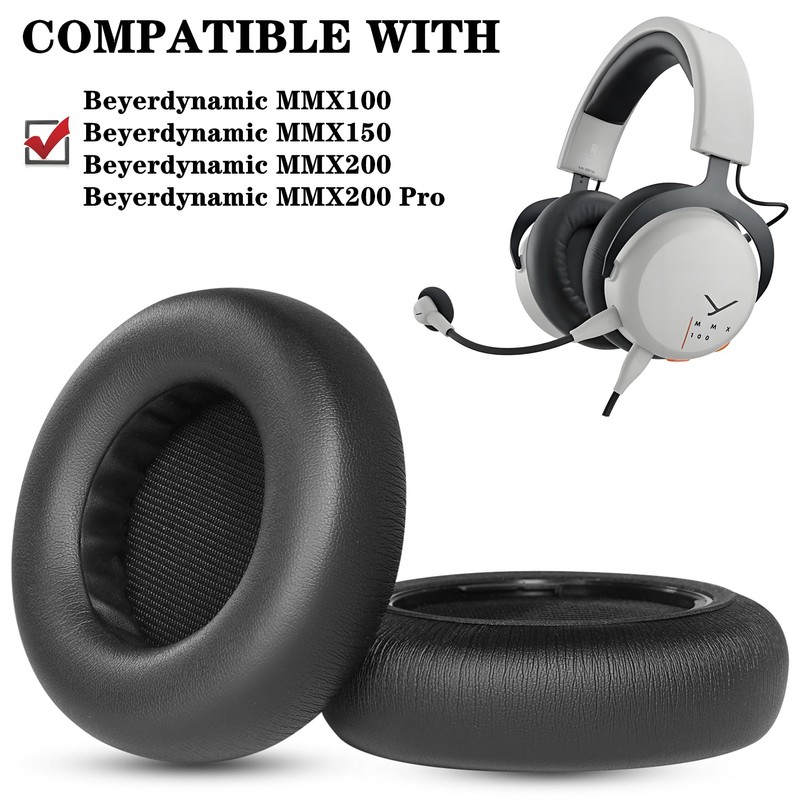 YunYiYi MMX100 Replacement Ear Pads Compatible with Beyerdynamic MMX150 MMX100