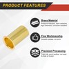 sourcing map 5Pcs Fit for 8mm(5/16") Tube ID Brass Compression