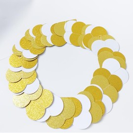 Holographic Party Decorations Heart Garland - 13Ft Valentines Day Decorations Birthday Decorations Wedding Hanging Decoration (White Gold)