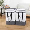 FairyHaus Laundry Basket 100L, 2Pack Laundry Hamper with Easy Carry