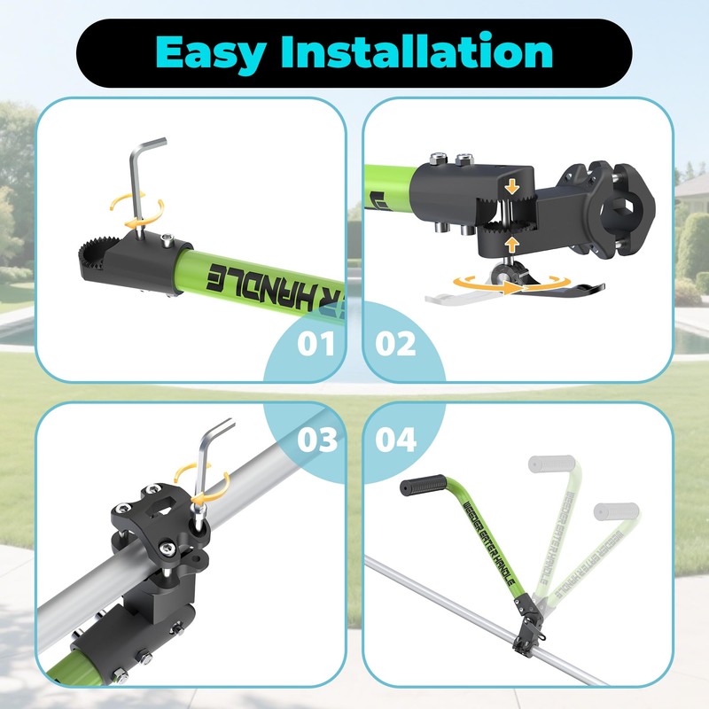 SCNKKL Ergonomic Trimmer Grip, String Trimmers Handle with Trimmer Shoulder