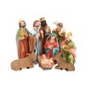 Carousel Home and Gifts Traditional Nativity Set With 9 Detailed