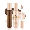 Apooliy 2pcs Cream Contour Highlighter Sticks，Matte Face Shaping & Contouring