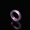 YIGEDAN 3pcs Natural Agate Rings Pink Jade Rings Jewelry Gemstone,