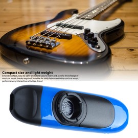 Electric, 4.3 Professional with Pickup & Adapter, Adjustable Tone Musical Instruments, Colorful Kazoos with Flute Diaphragms, Food Grade Mouthpiece for Music Lovers (Blue)