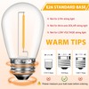 GvvooHome 48 Pack LED S14 Replacement Light Bulbs, Shatterproof Outdoor