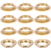 Hex Lock Nuts Brass Bulkhead Fitting 1/2 Inch Flange Hex