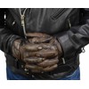 Milwaukee Leather MG7514 Men's Brown Leather with Gel Palm Motorcycle