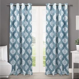 Exclusive Home Curtains Medallion Panel Pair, 52x96, Teal, 2 Count