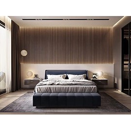 6 Pieces Wall Panels for Your Home/Office Or Any Residential/Commercial/ - Improvement PVC for Interior Use Only Upgrade Your Wall with Our Amazing Wall Panels. (Walnut)