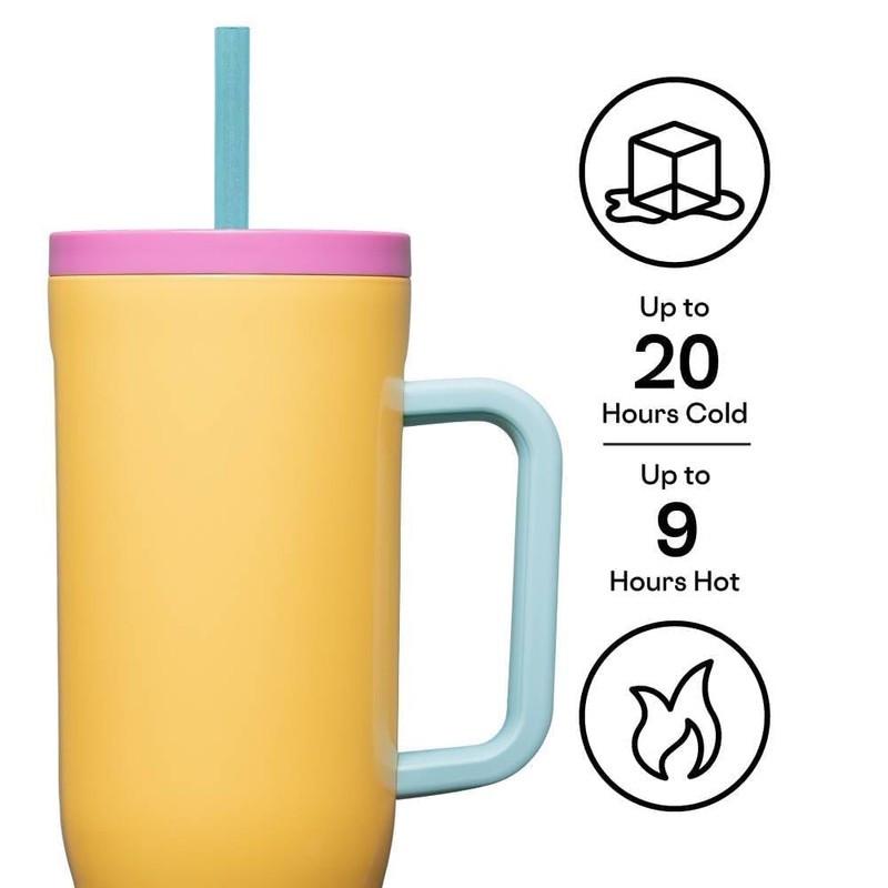 Corkcicle Cruiser - Insulated Tumbler with Handle - Keeps Drinks