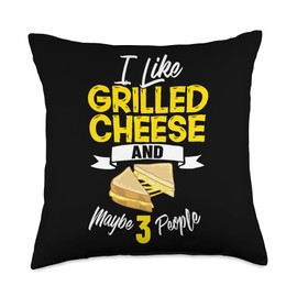 Grilled Cheese Sandwhich Recipes Bread Maker Throw Pillow, 18x18, Multicolor